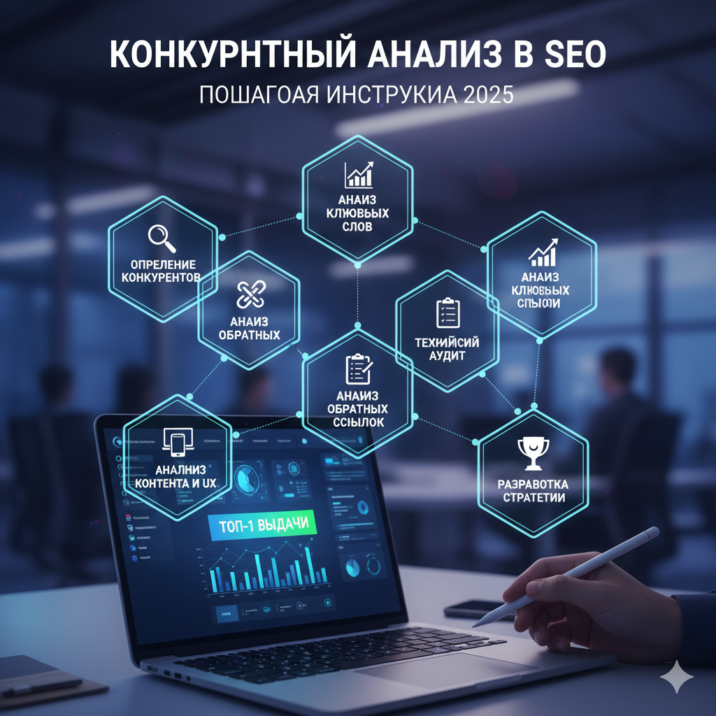 Анализ конкурентов в SEO: пошаговая инструкция для вывода сайта в топ в 2026 году