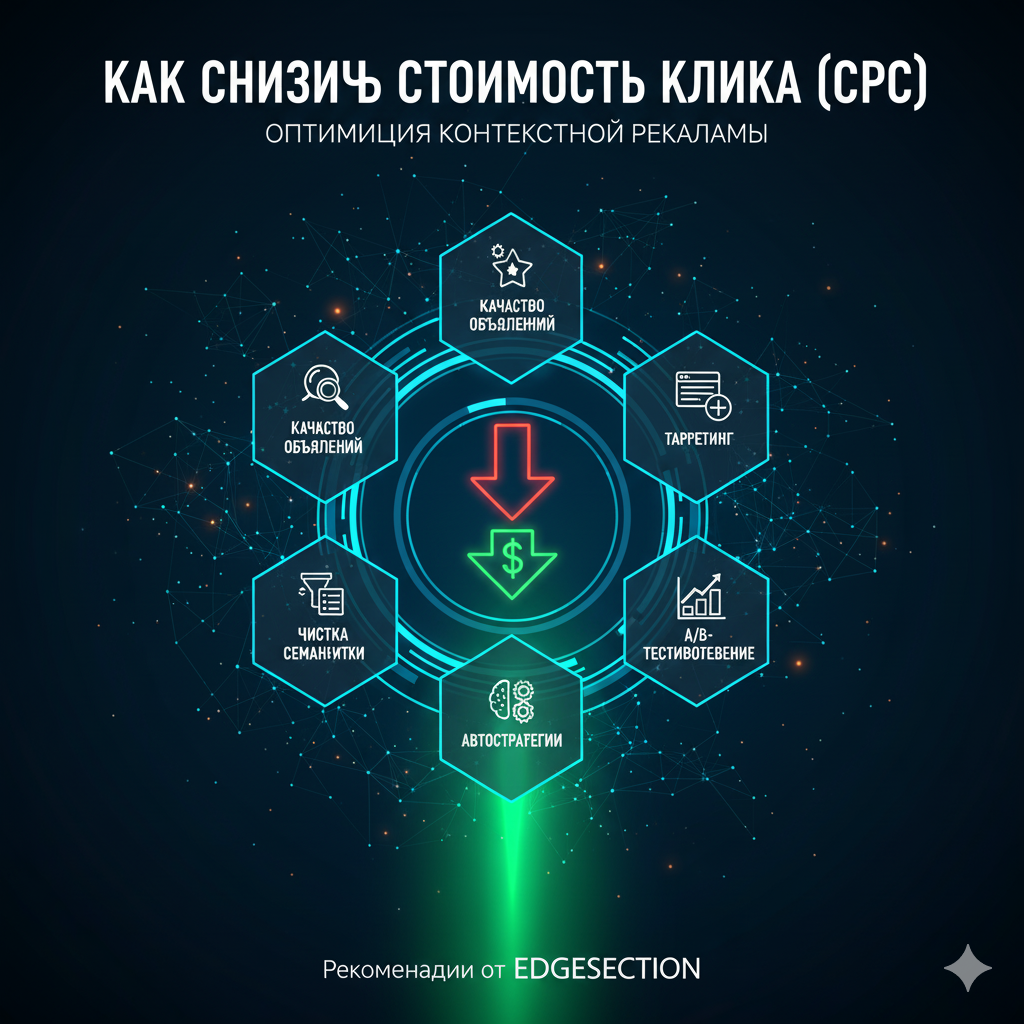 Как снизить стоимость клика (CPC) в 2026 году: 7 методов для контекстной рекламы