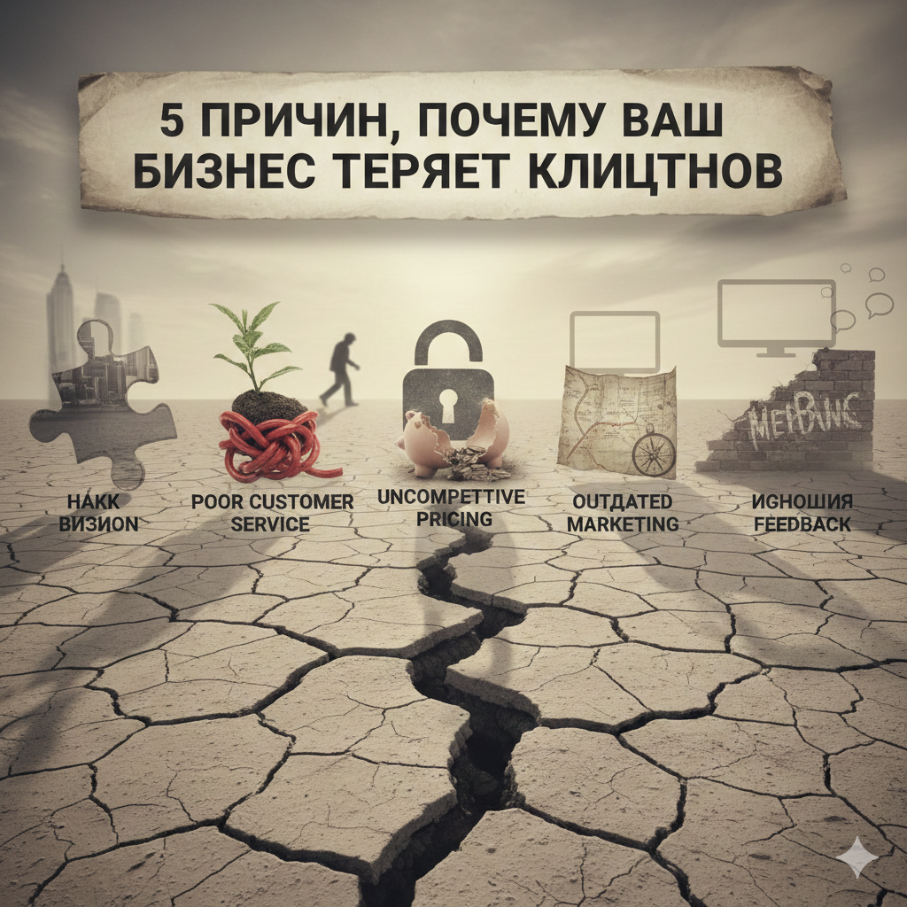 5 причин, почему ваш бизнес теряет клиентов