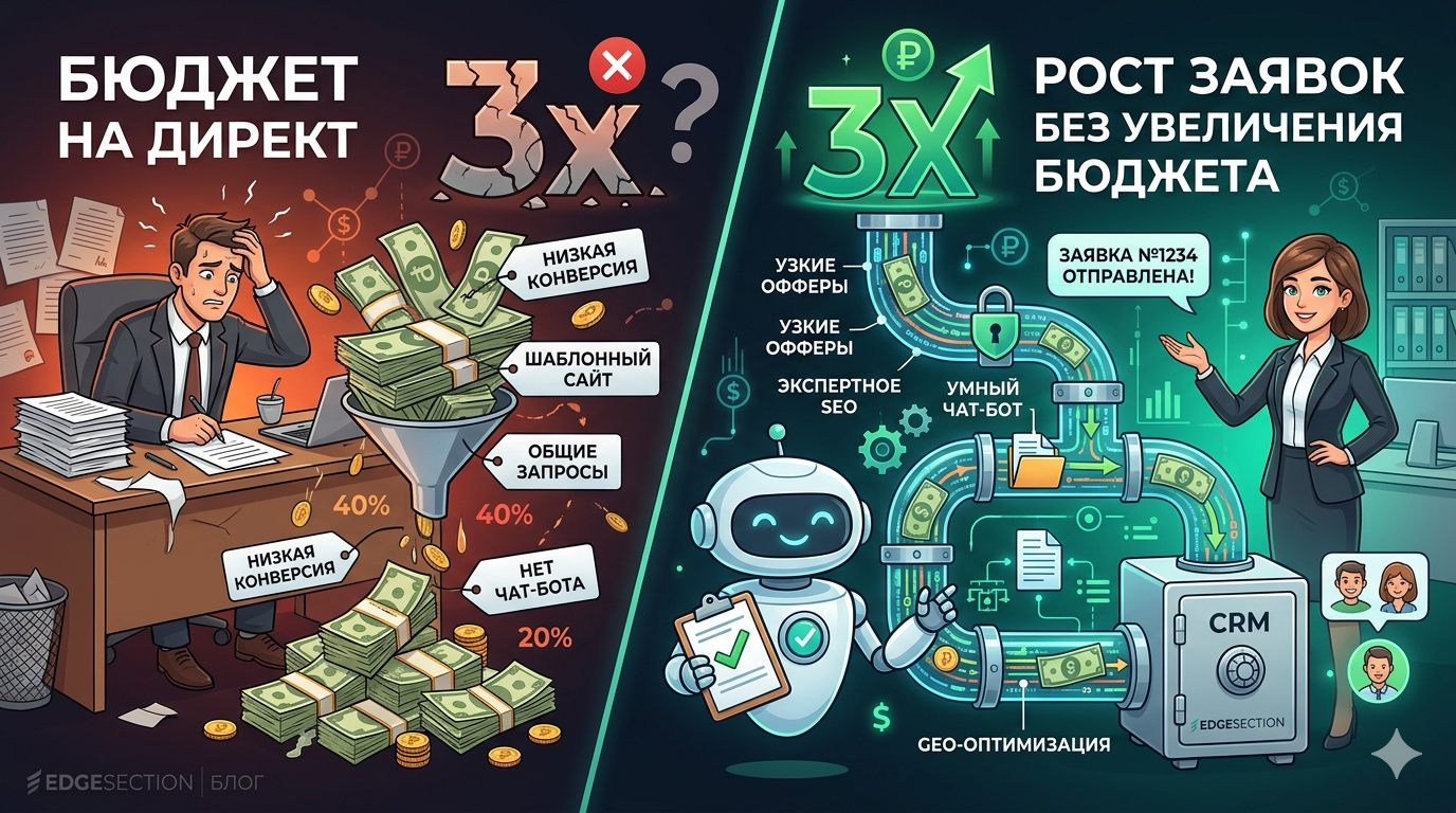 Юридическая компания: как собрать в 3 раза больше заявок без увеличения бюджета на Директ