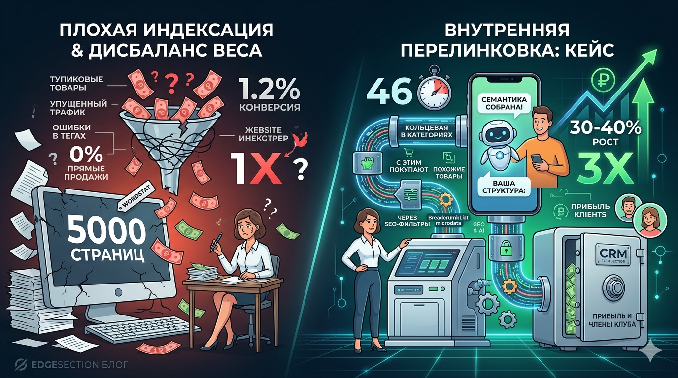 Как мы делали внутреннюю перелинковку для интернет-магазина из 5000 страниц (кейс)