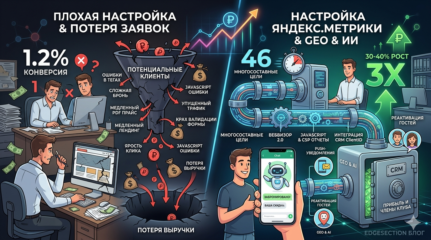 Как настроить Яндекс.Метрику так, чтобы видеть каждую потерянную заявку