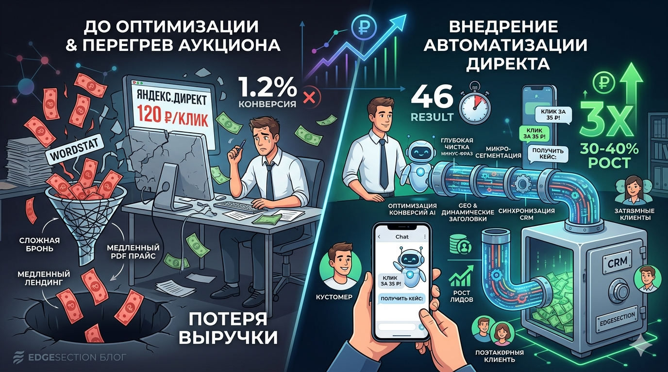 Как мы снизили цену клика в Директе с 120 ₽ до 35 ₽ за 2 недели
