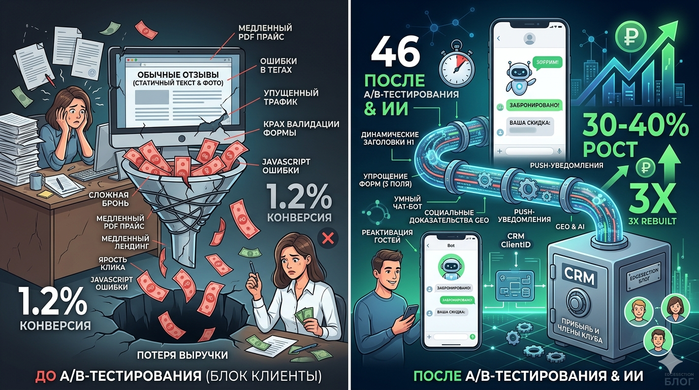 A/B-тестирование посадочных страниц: реальные примеры +40% к конверсии