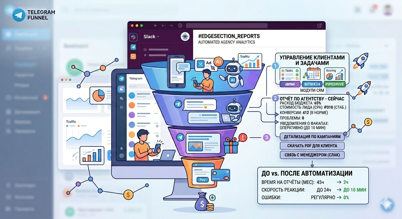 Как мы автоматизировали отчётность для рекламного агентства через бота в Slack — Кейс EDGESECTION