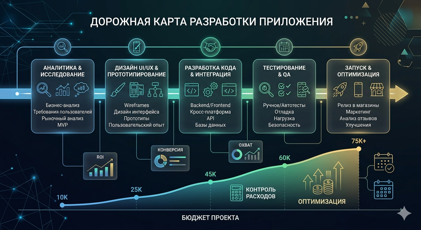 Этапы разработки приложения: как не нарваться на «бесконечный» бюджет