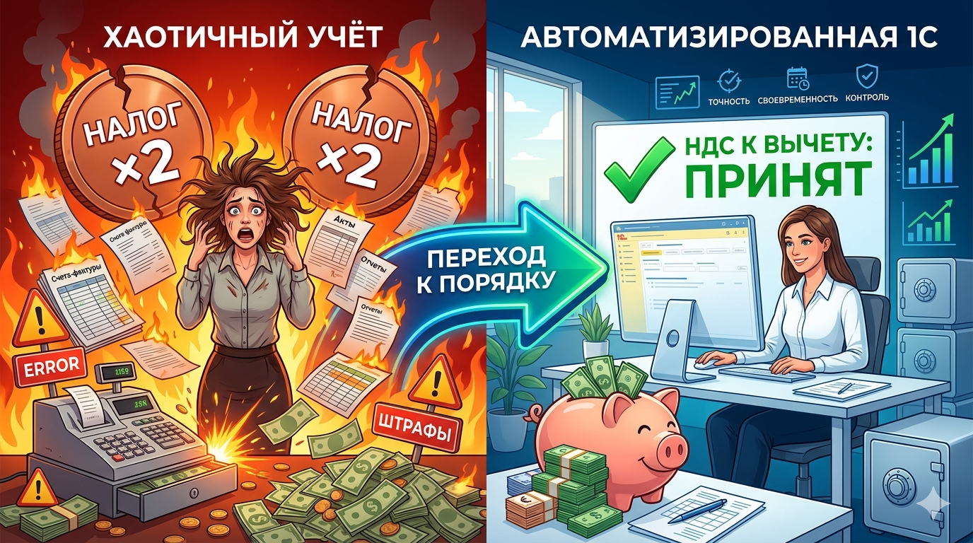 Как 1С помогает не платить налоги дважды — за что мы любим автоматизацию