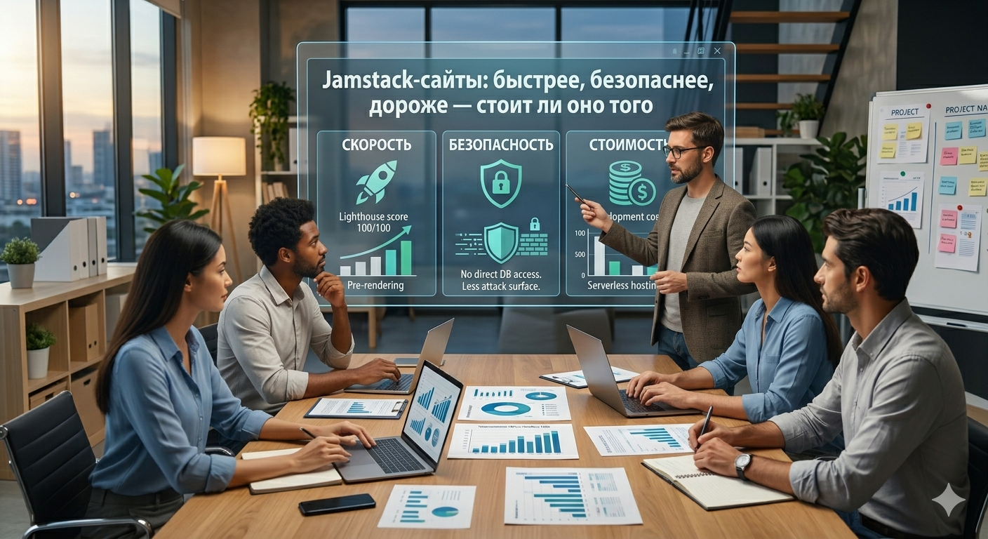 Jamstack-сайты: быстрее, безопаснее, дороже — стоит ли оно того