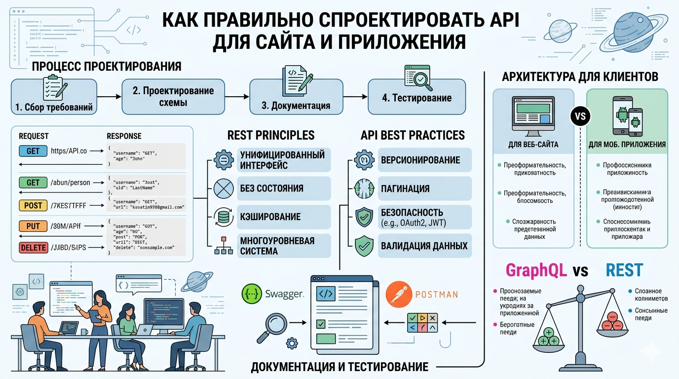 Как правильно спроектировать API для сайта и приложения 