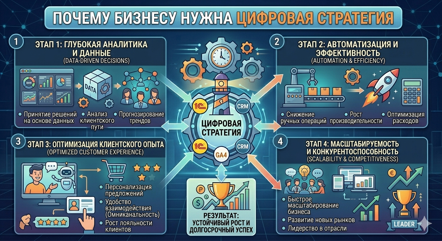 Почему бизнесу нужна цифровая стратегия 