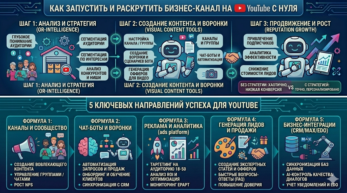 Как запустить и раскрутить бизнес-канал на YouTube с нуля
