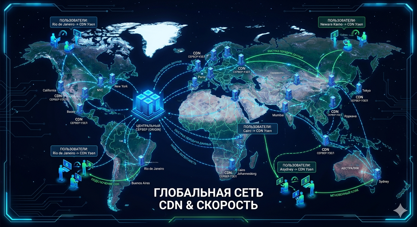 Как подключить CDN к сайту и зачем это нужно