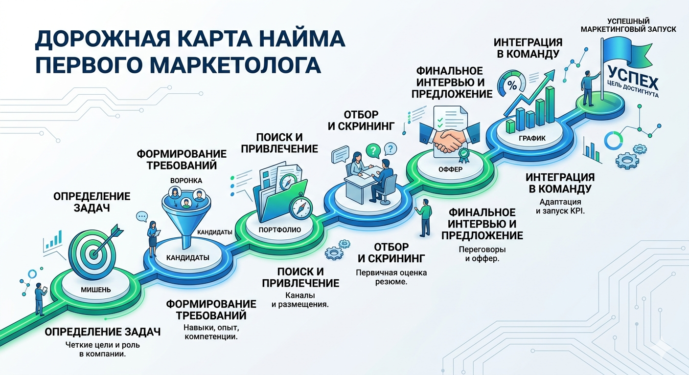 Как нанять первого маркетолога в компанию и не ошибиться