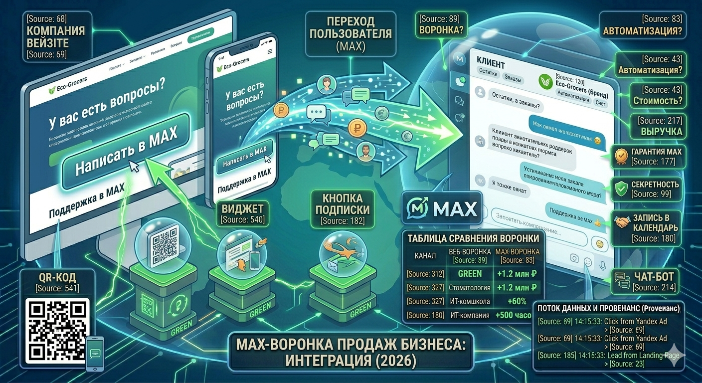 Как перенаправить трафик с сайта в МАКС (MAX): полное руководство