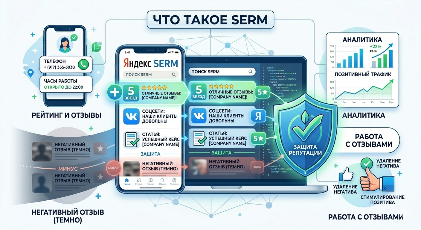 Что такое SERM: полное руководство по управлению репутацией в поисковых системах