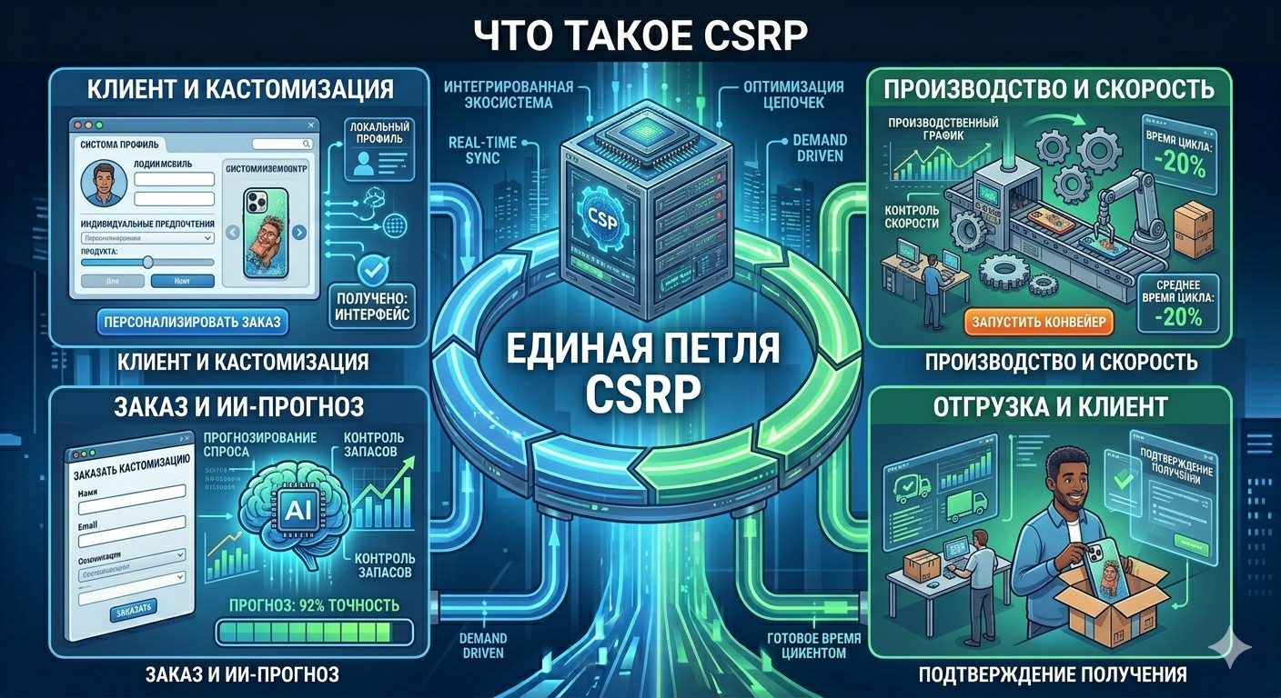 Что такое CSRP: синхронизация клиента и производства
