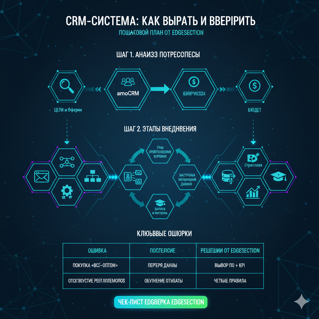 CRM-система: Как выбрать и внедрить для малого и среднего бизнеса в 2026 году